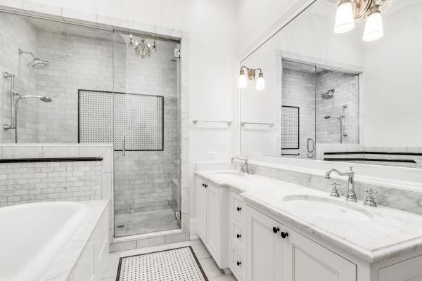 Shower Installation in Brick