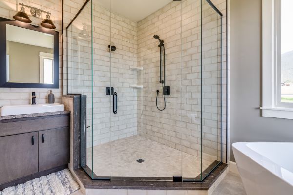 Shower Stall Replacement in Brick